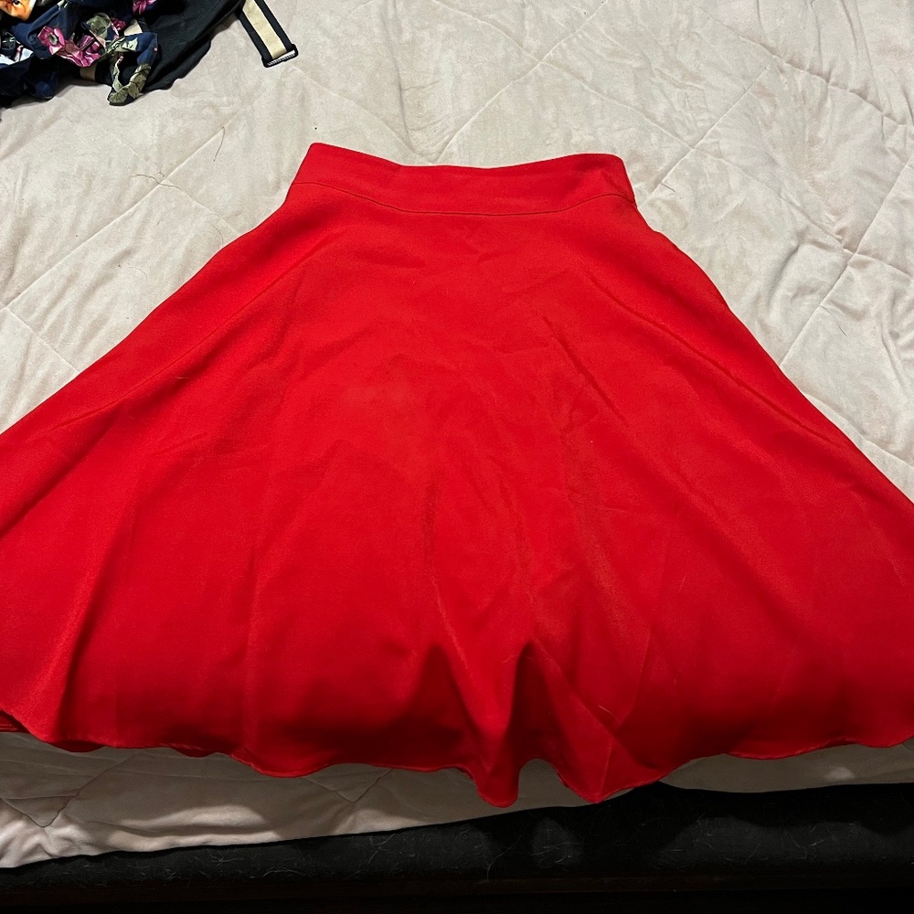 Red skirt